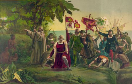 Колумб ступив на землю Америки